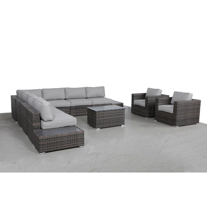 Stylish Entertainment Sectional Set, Outdoor Living