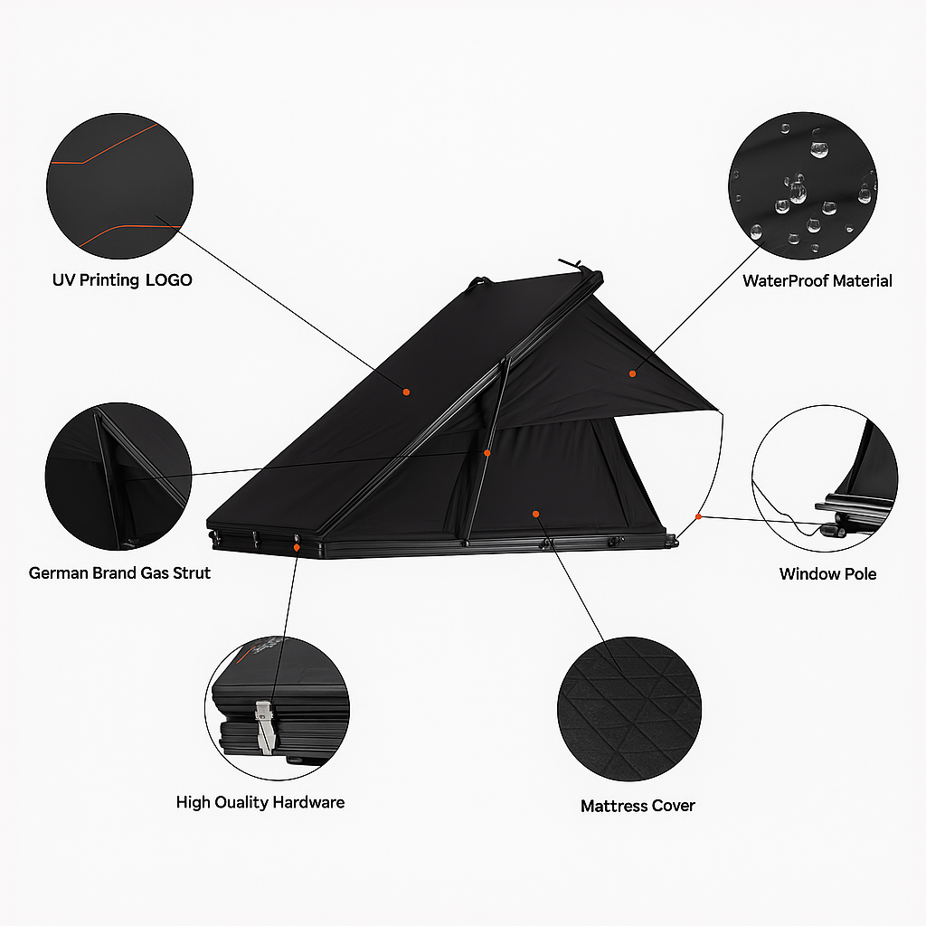 BlackPeak Ares Wedge Rooftop Camper Tent — product view 2