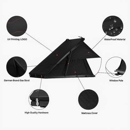 BlackPeak Ares Wedge Rooftop Camper Tent — product view 2
